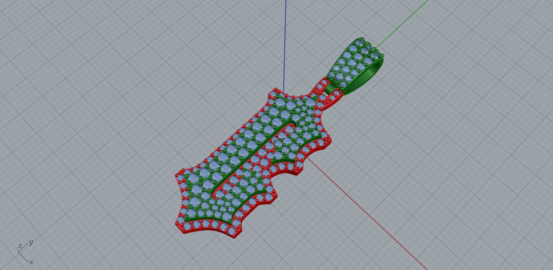 CUSTOM PAVE SETTING LETTER G 3D print model_6