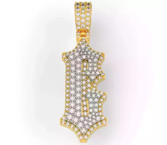 CUSTOM PAVE SETTING LETTER G