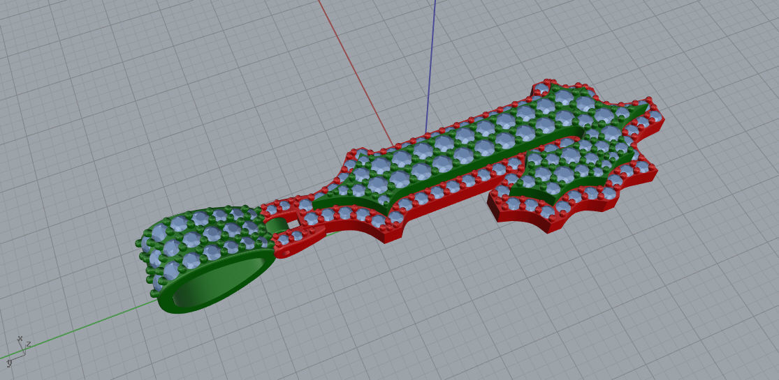CUSTOM PAVE SETTING LETTER J 3D print model_4