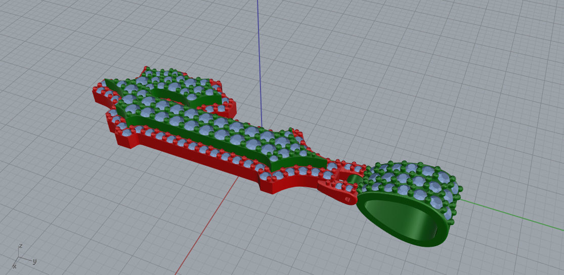 CUSTOM PAVE SETTING LETTER J 3D print model_5