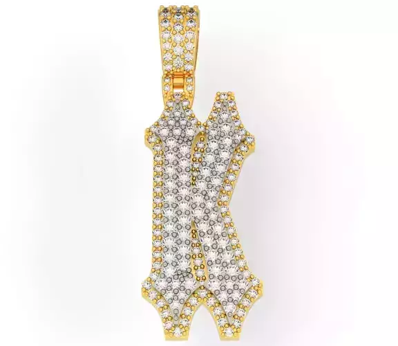 CUSTOM PAVE SETTING LETTER K