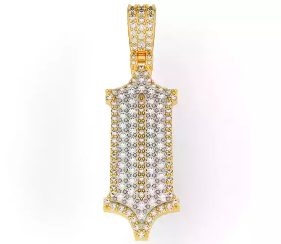 CUSTOM PAVE SETTING LETTER O