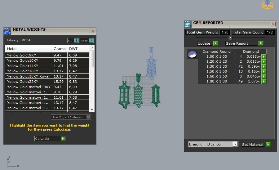 CUSTOM PAVE SETTING LETTER Q 3D print model_2