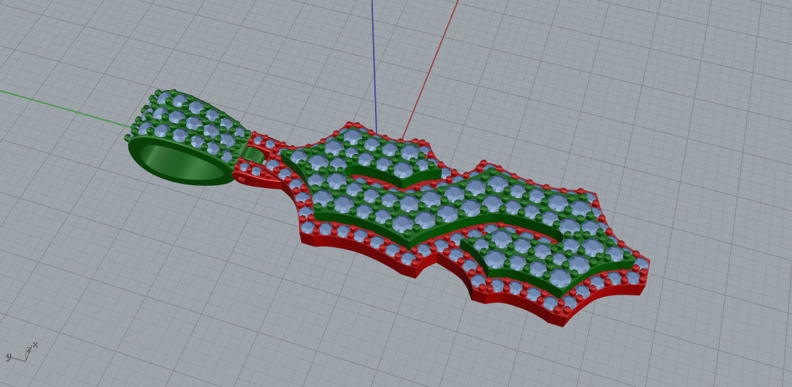 CUSTOM PAVE SETTING LETTER S 3D print model_3