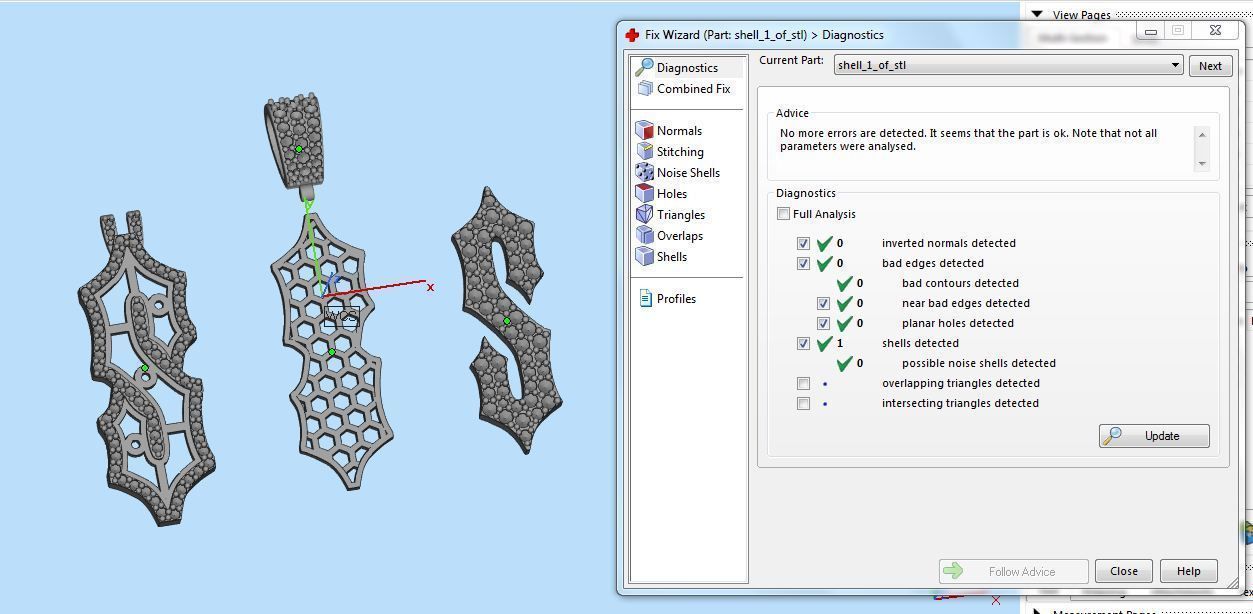 CUSTOM PAVE SETTING LETTER S 3D print model_10