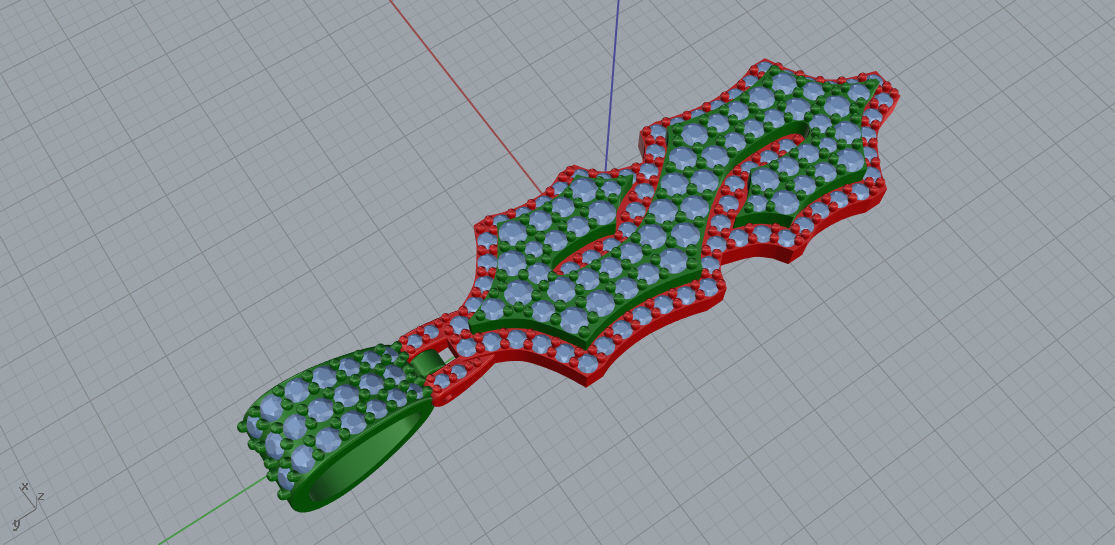 CUSTOM PAVE SETTING LETTER S 3D print model_4