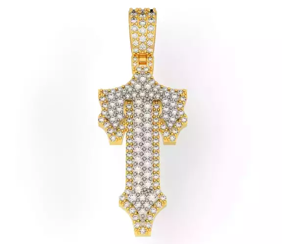 CUSTOM PAVE SETTING LETTER T