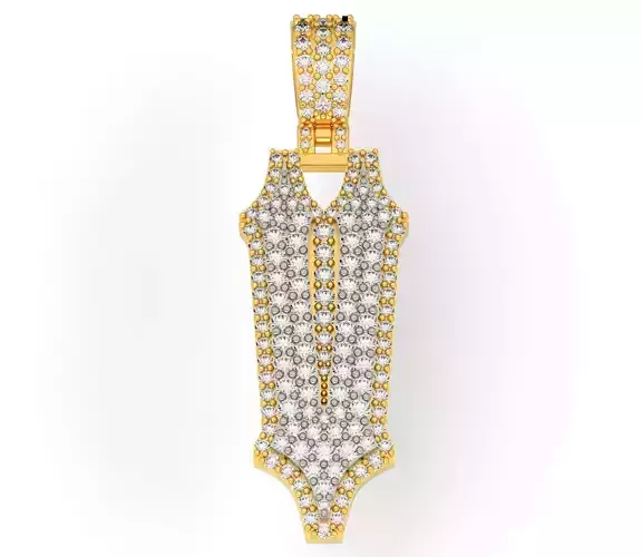 CUSTOM PAVE SETTING LETTER V