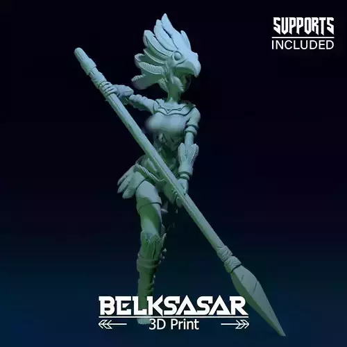 Eagle Warrior Girl Nude