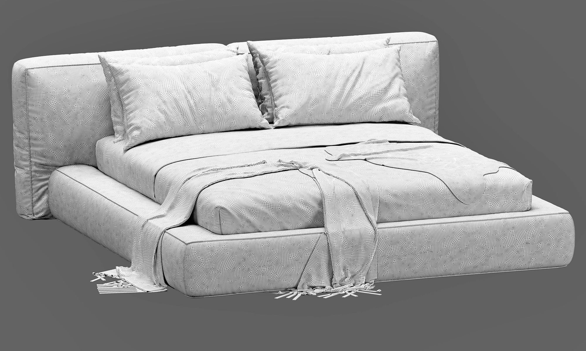 Bonaldo Fluff Bed 3D model_12