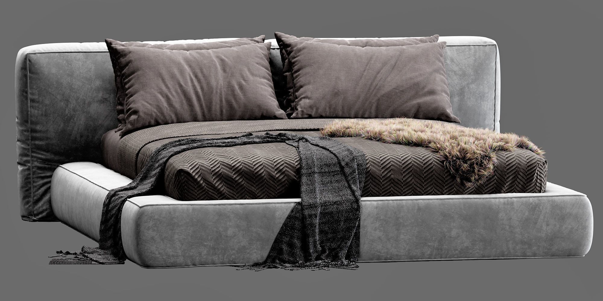 Bonaldo Fluff Bed 3D model_16