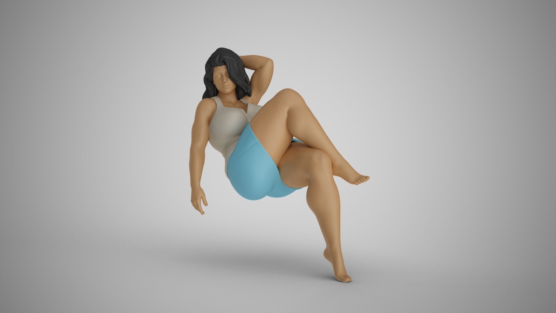 Overwhelmed Girl by Heat 3D print model_4