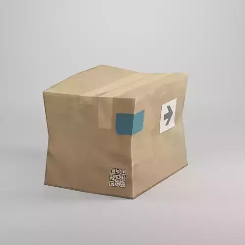 Cardboard Box Low Poly