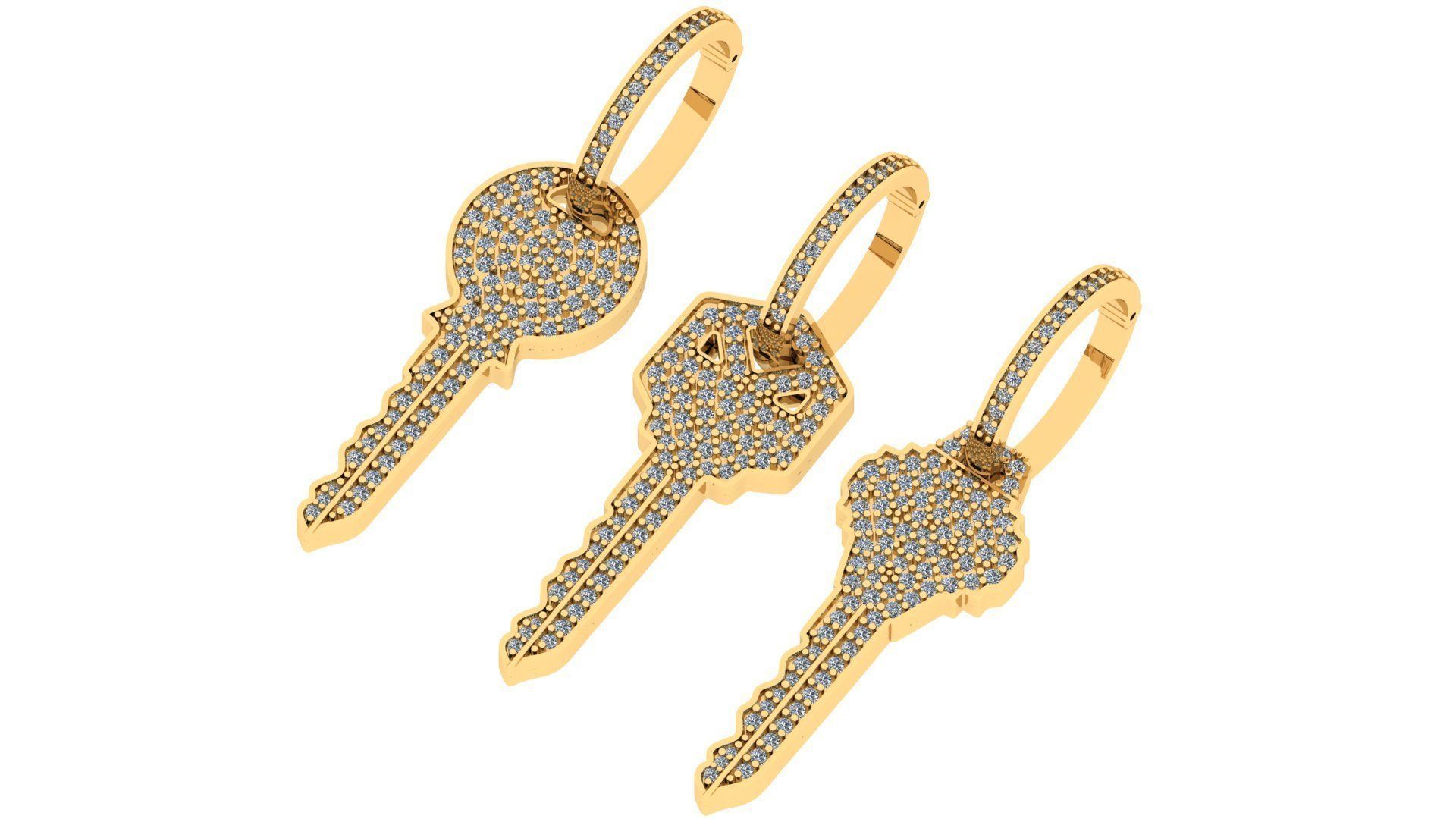 Key pendant 3D print model  3D print model_8