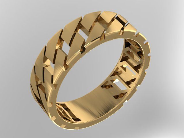 Woven ring 3D print model_1