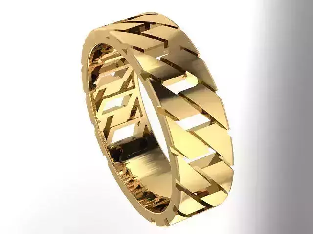 Woven ring 3D print model