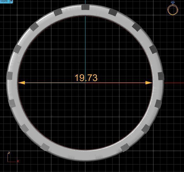 Woven ring 3D print model_11