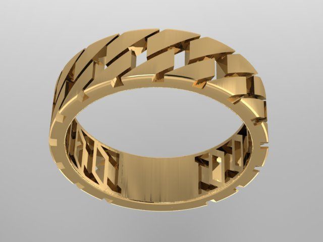 Woven ring 3D print model_2