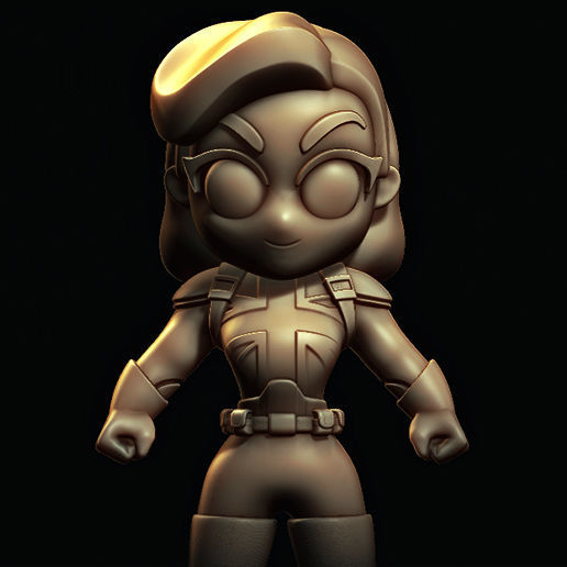 Peggy Carter What If Marvel 3D print model_1