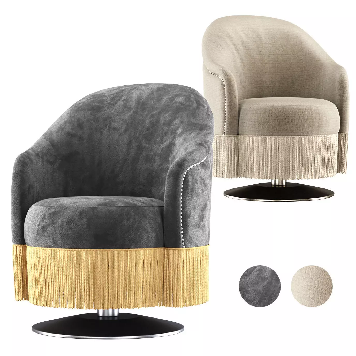 Amanda restaurant armchair 3D model