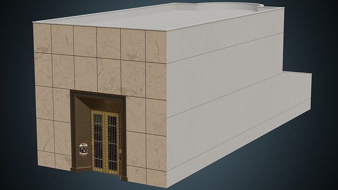 Building 8A Low-poly 3D model