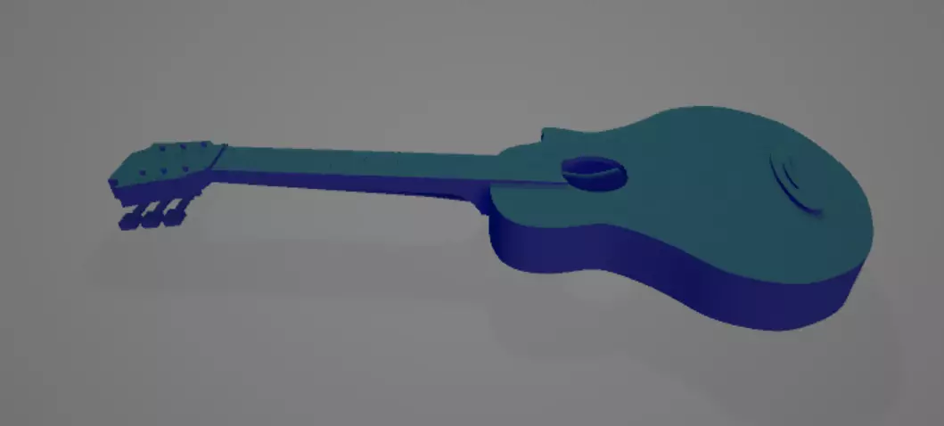 Guitar Free low-poly 3D model