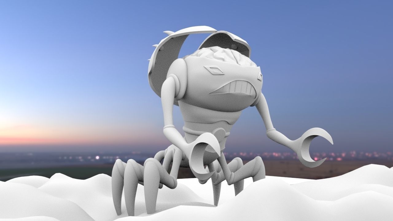 Ben 10 alien force Brainstorm 3D model_4