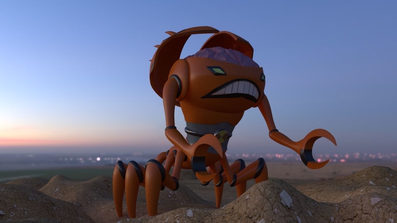 Ben 10 alien force Brainstorm 3D model_3