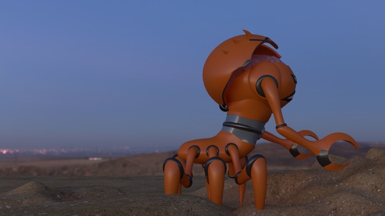 Ben 10 alien force Brainstorm 3D model_2