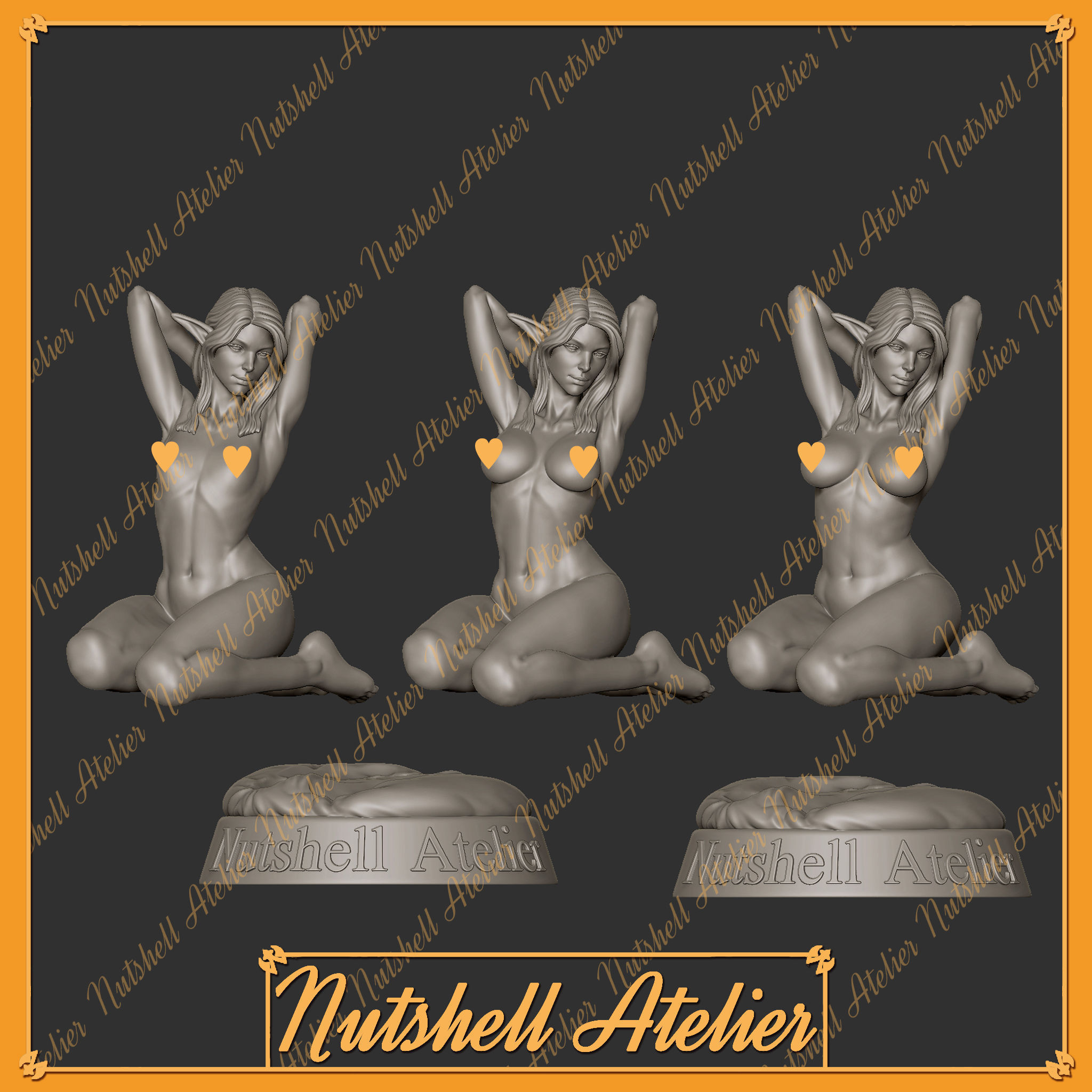 NUTSHELL ATELIER - ELF - NSFW 3D print model_10