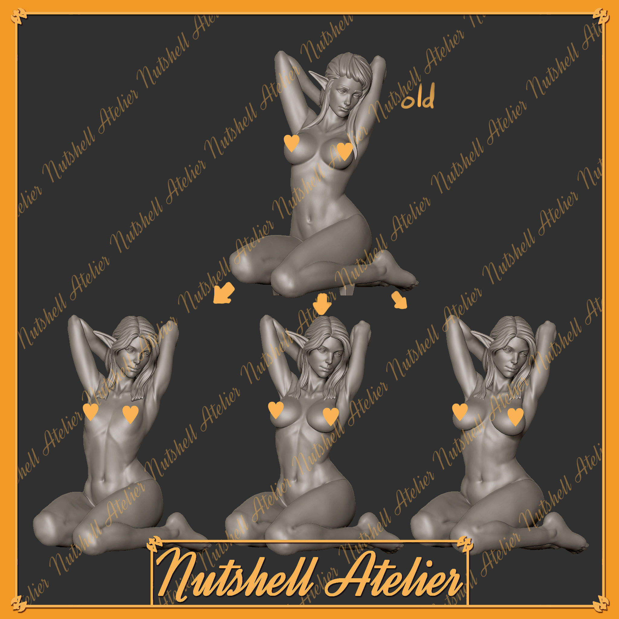 NUTSHELL ATELIER - ELF - NSFW 3D print model_9