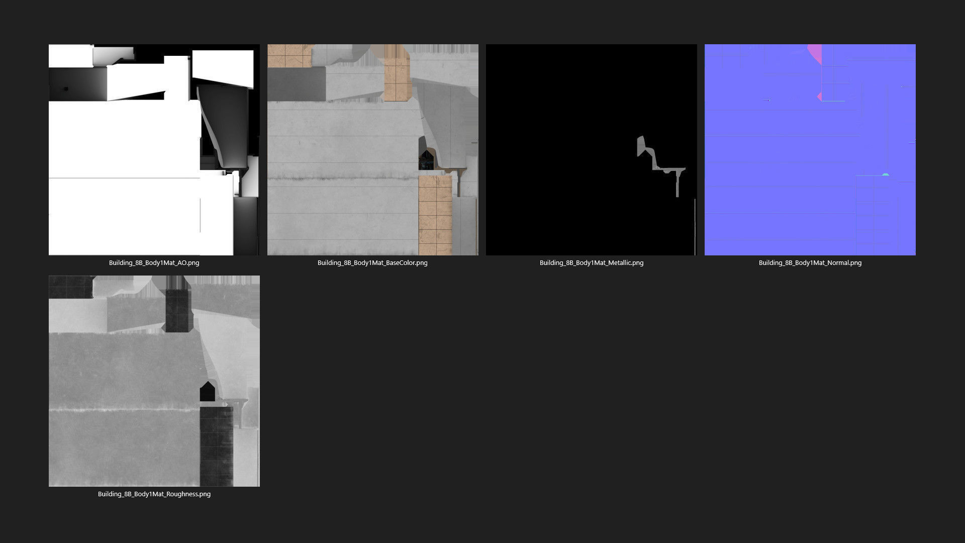 Building 8B Low-poly 3D model_11