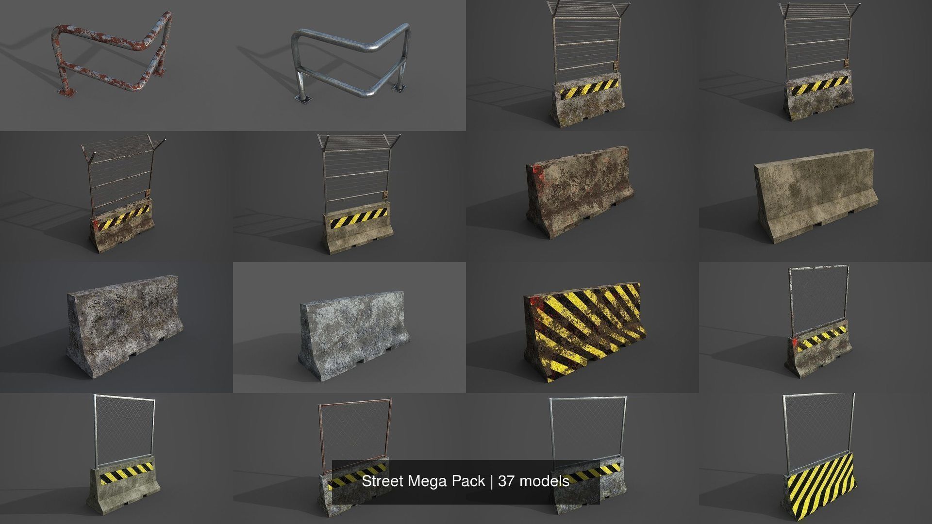 Street Mega Pack 3D Model Collection_7