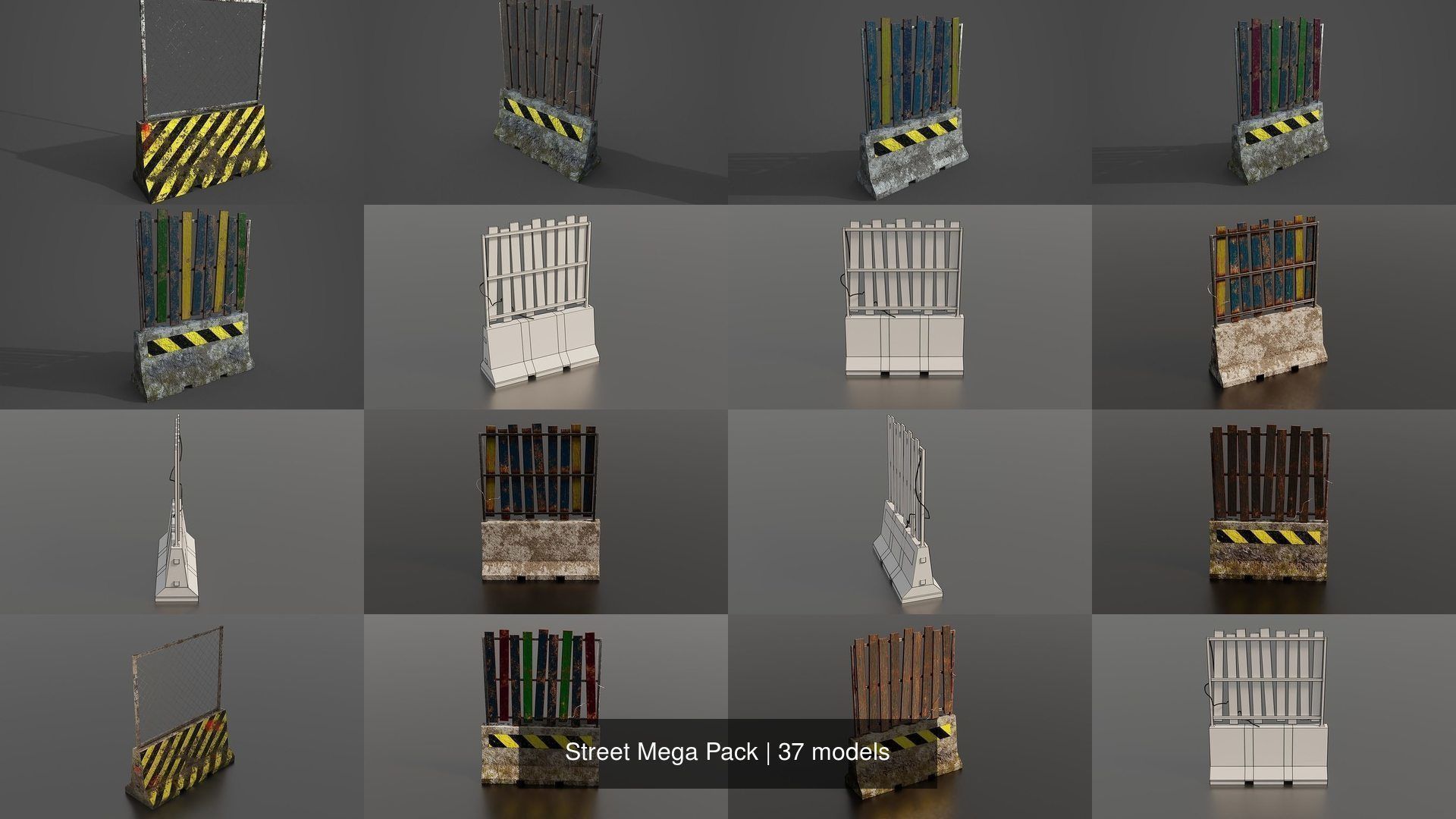 Street Mega Pack 3D Model Collection_8