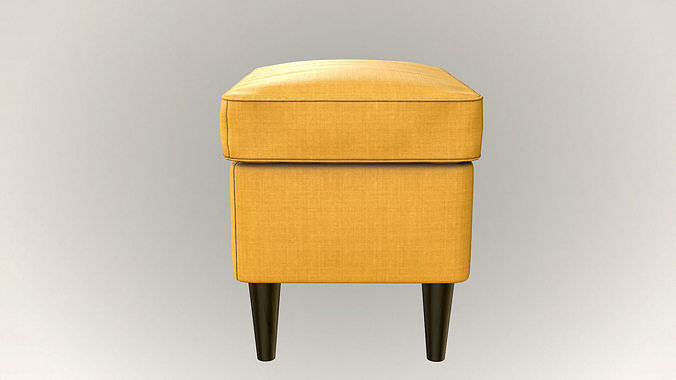 IKEA STRANDMON Foot Stool Low-poly 3D model 7