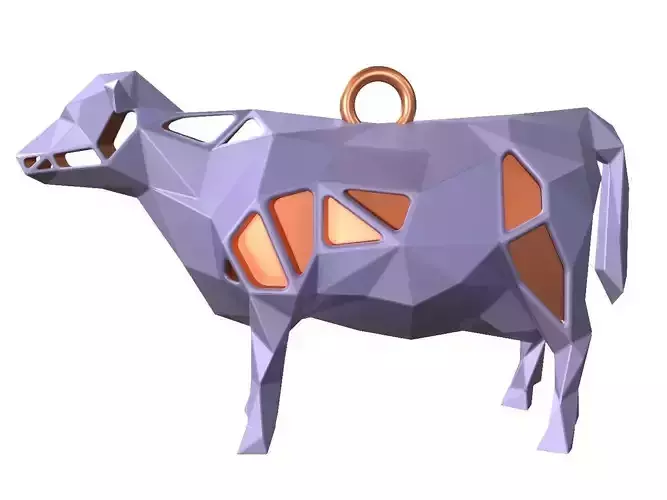 Animal Charm Cow Pendant