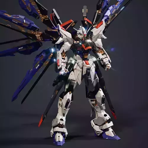 STRIKE FREEDOM GUNDAM 3D model