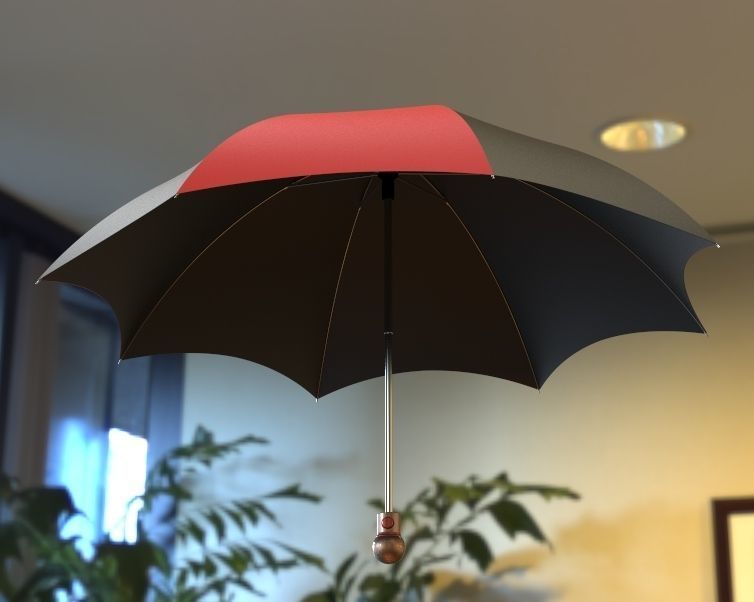 Umbrella 3D print model_3