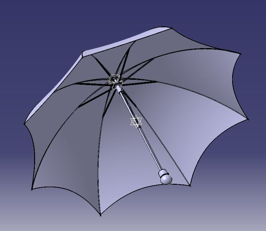 Umbrella 3D print model_25