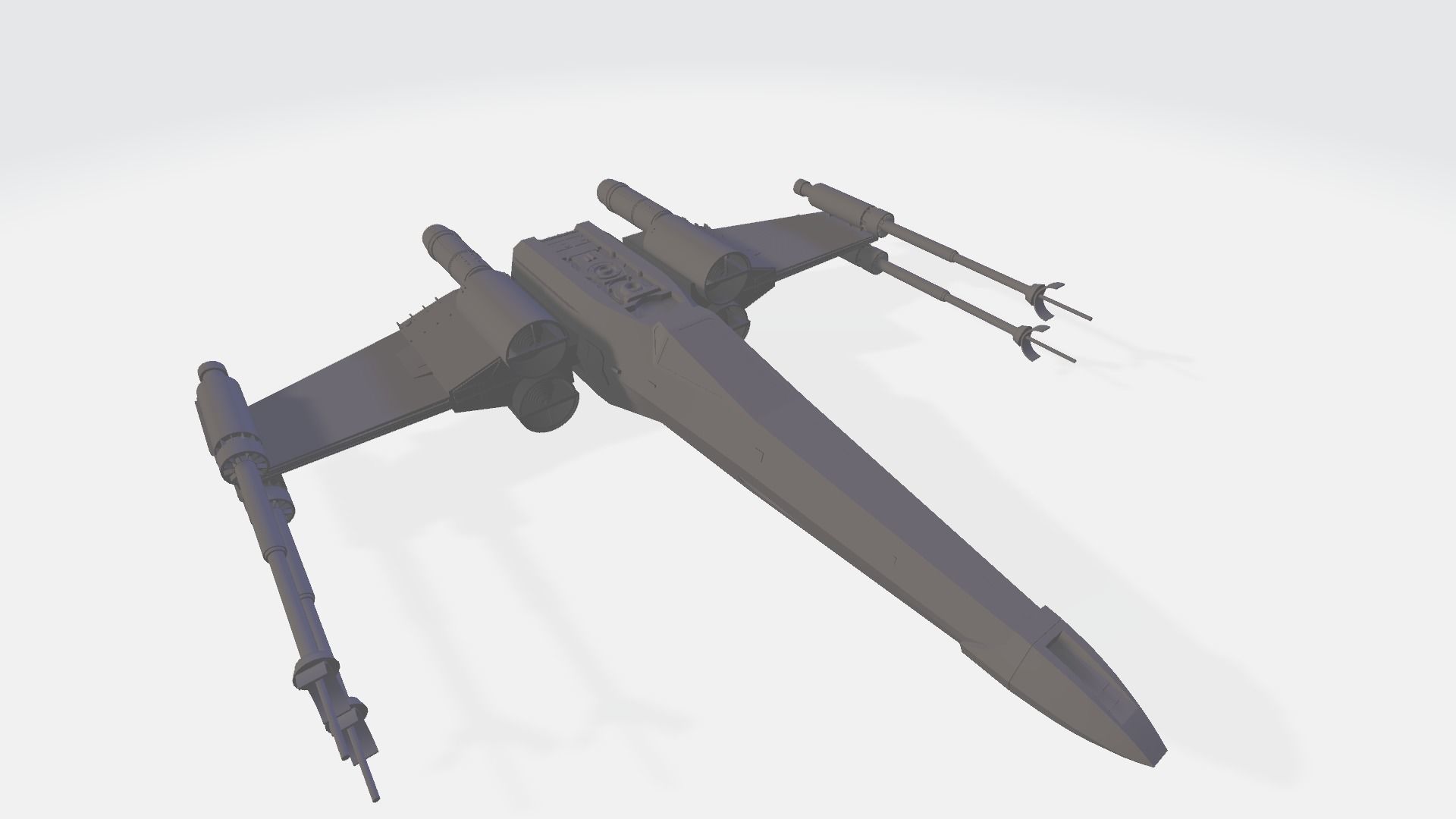 Star Wars - X Fighter 3D model_5