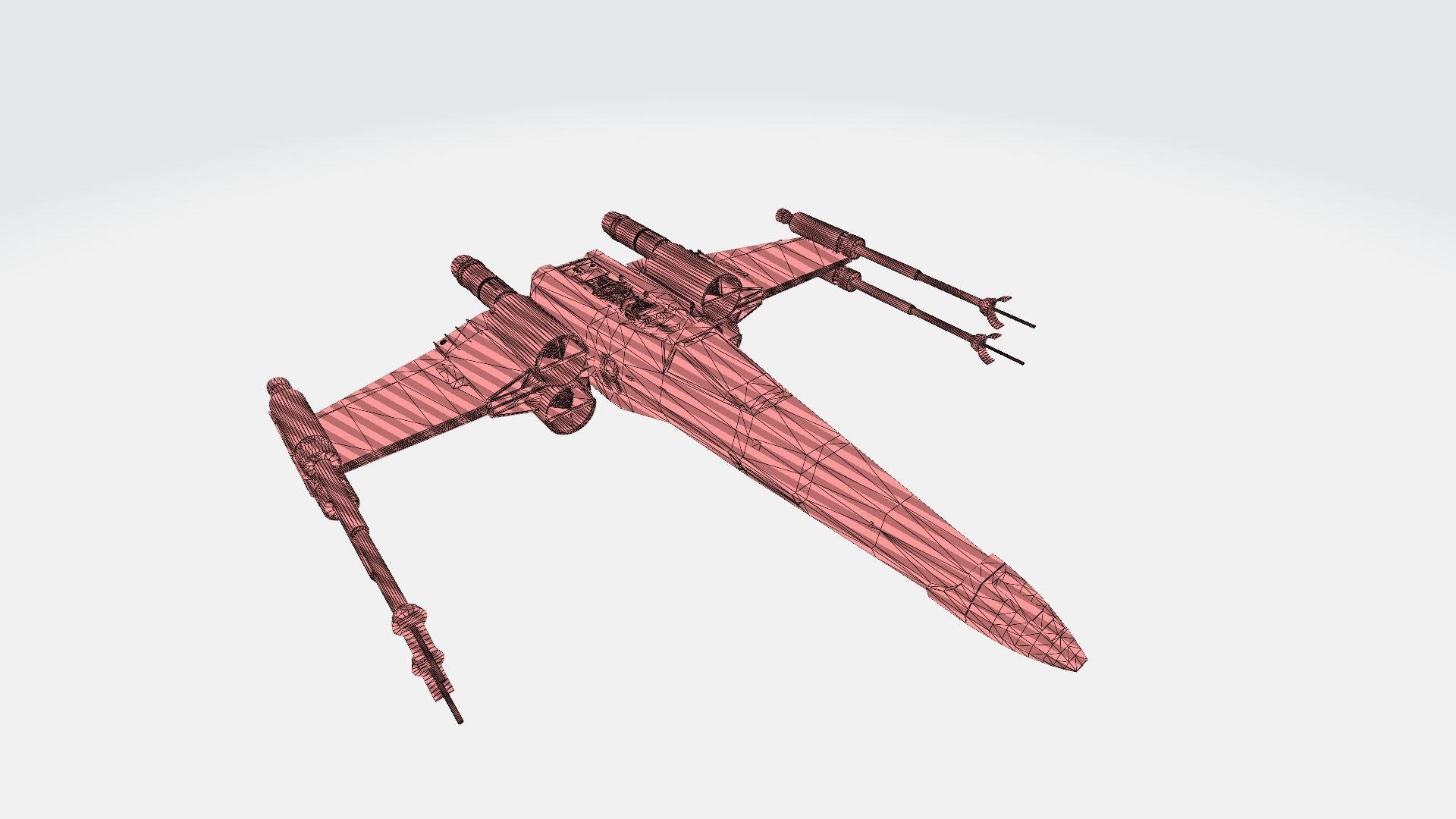 Star Wars - X Fighter 3D model_2