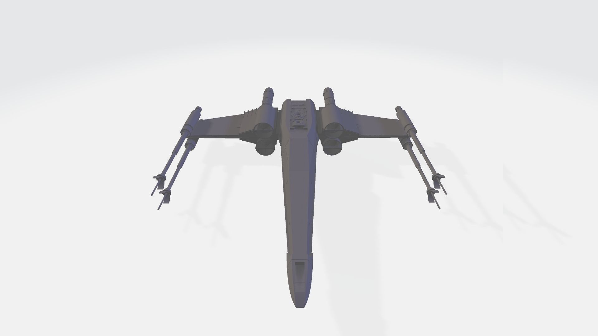 Star Wars - X Fighter 3D model_4