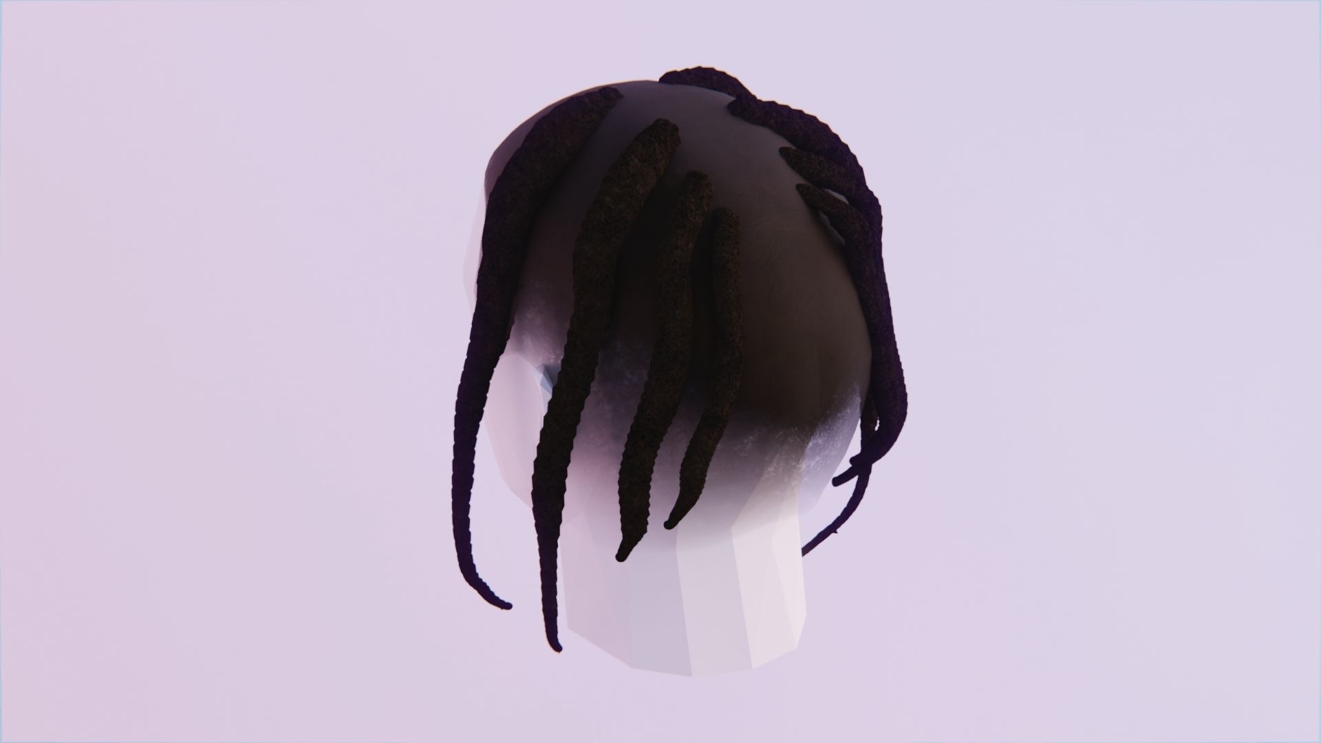 Pop Smoke Braids Low-poly 3D model_2