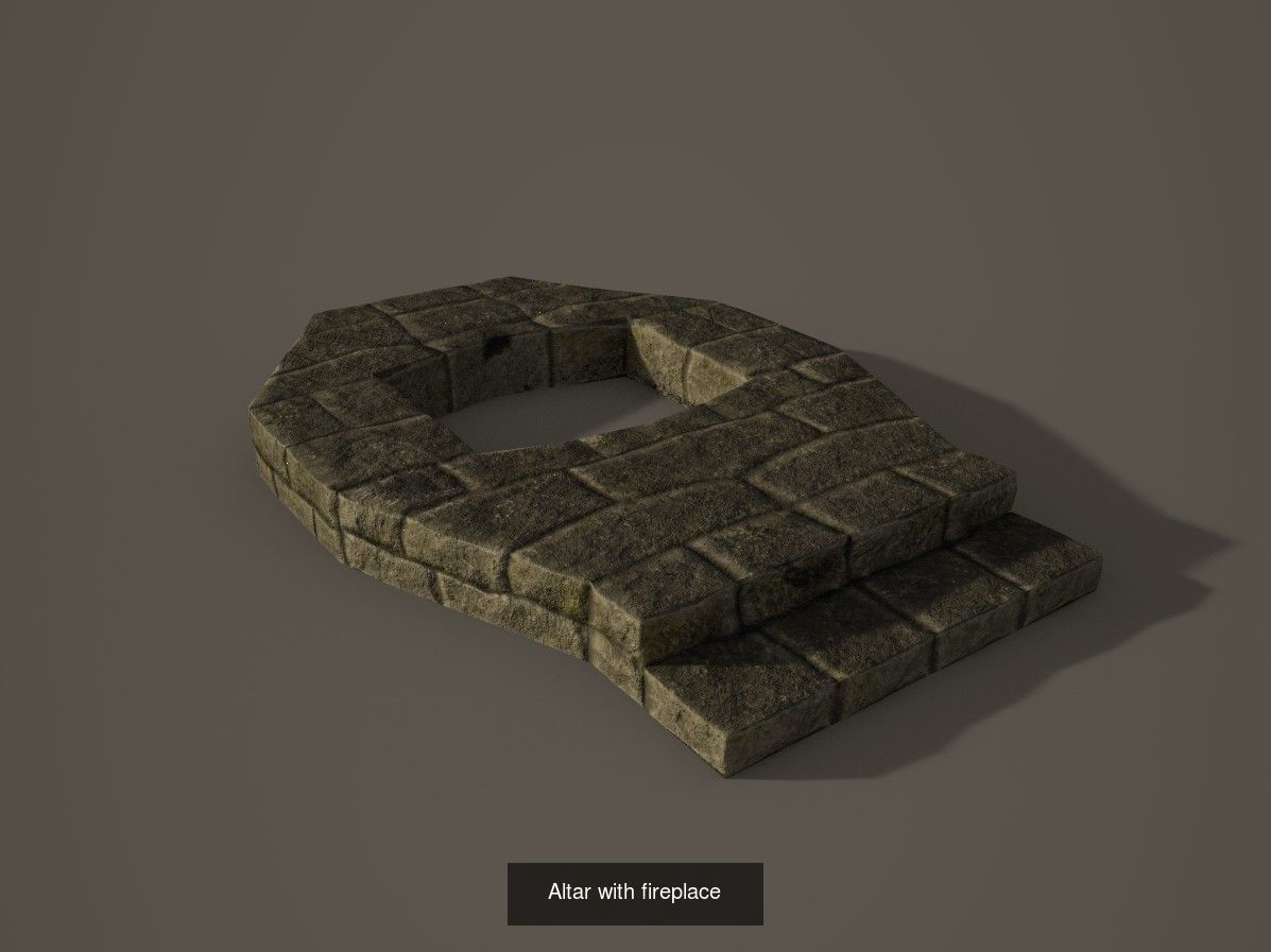 Shrine and Altars Mega Pack 3D Model Collection_32