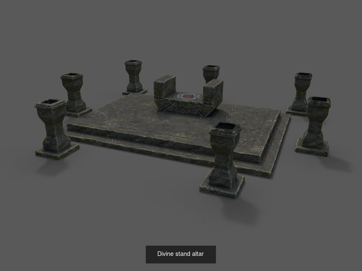 Shrine and Altars Mega Pack 3D Model Collection_34