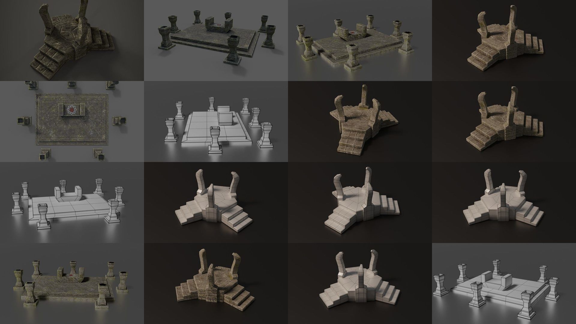 Shrine and Altars Mega Pack 3D Model Collection_15