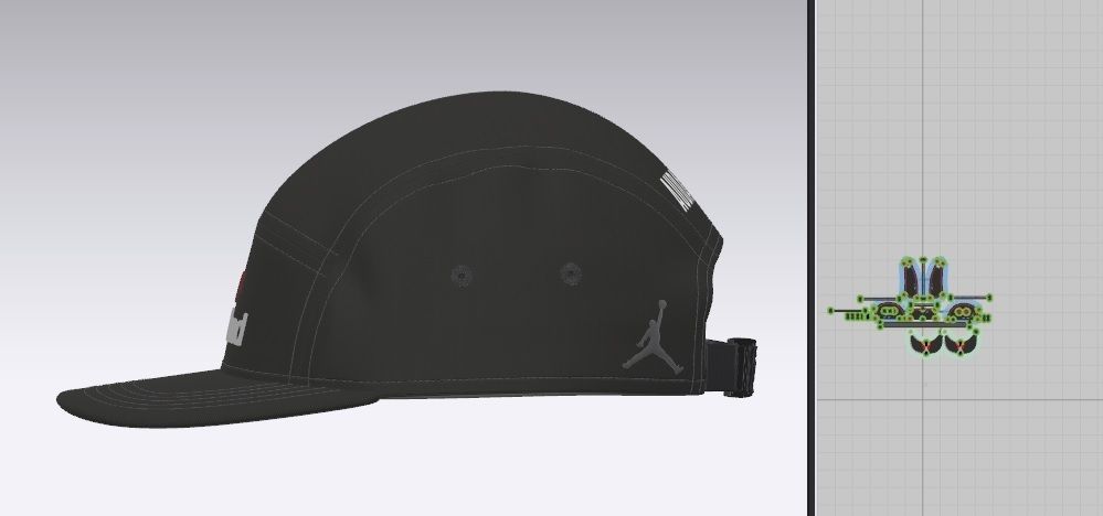 Clo 3D headwear 3D model_7