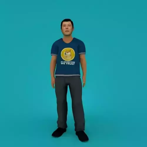 Elon Musk  Low-poly 3D model