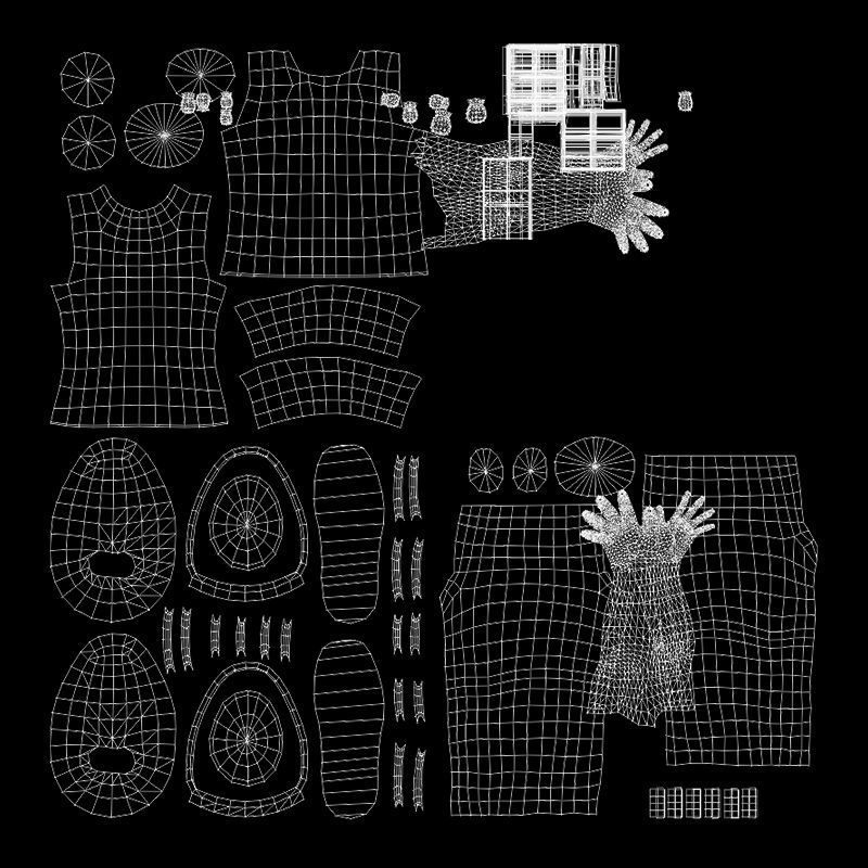 Elon Musk Low-poly 3D model_6