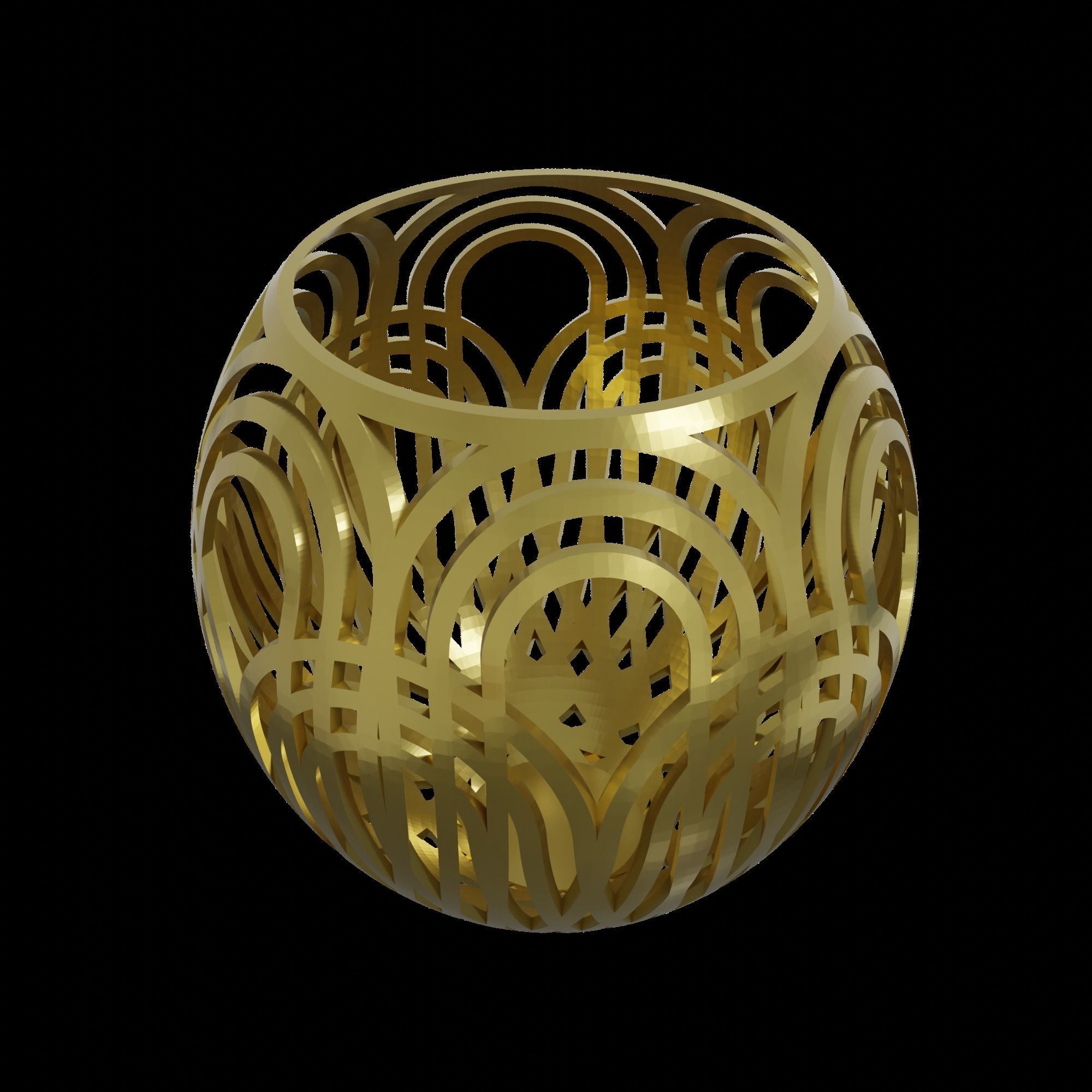Vase with unique pattern 3d printable 3D print model_2